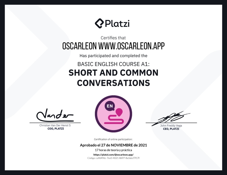 Curso de Inglés Básico A1: Conversaciones Cortas y Habituales