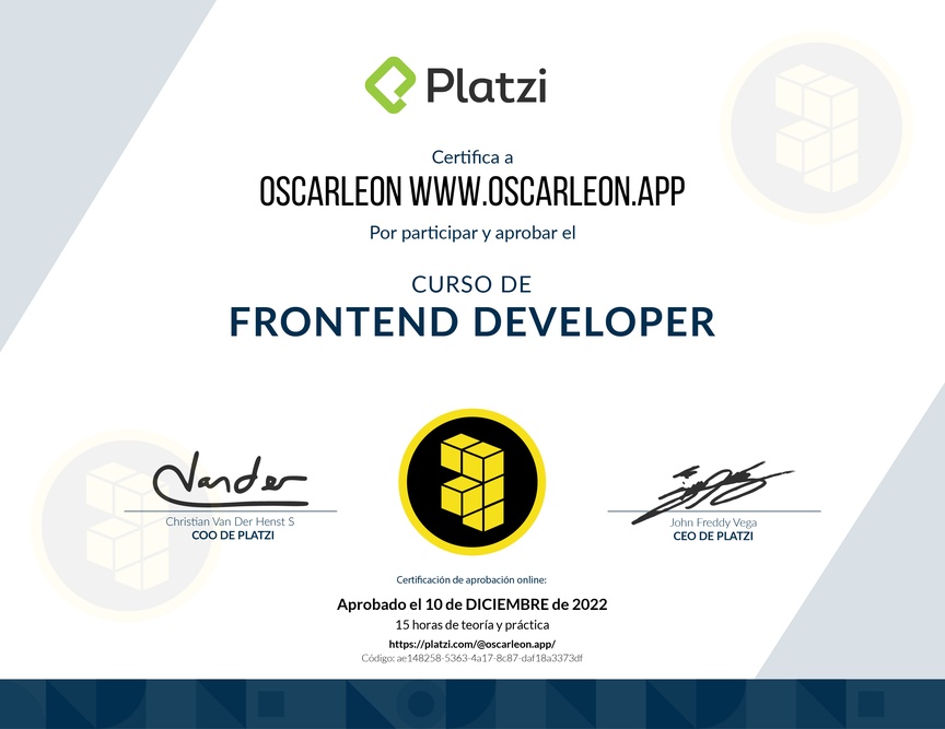 Curso de Frontend Developer