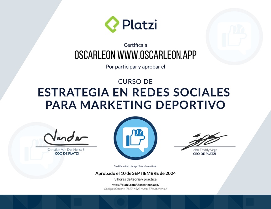 Curso de Estrategia en Redes Sociales para Marketing Deportivo