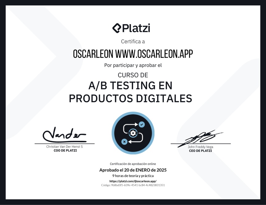 Curso de A/B Testing en Productos Digitales