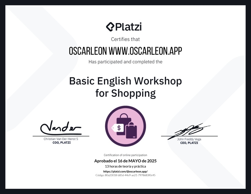 Curso de Inglés Práctico para Compras