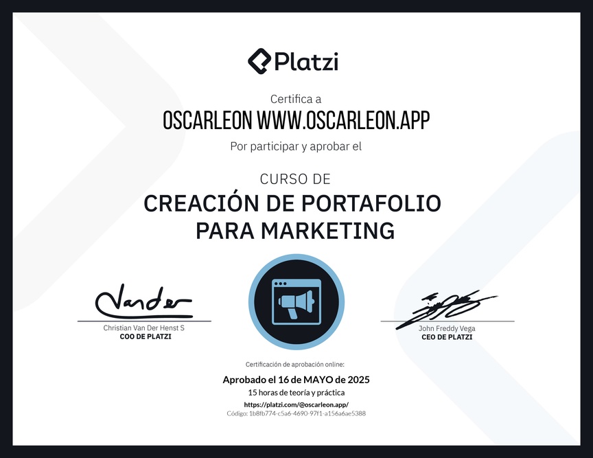Curso de Diseño de Portafolio para Profesionales de Marketing