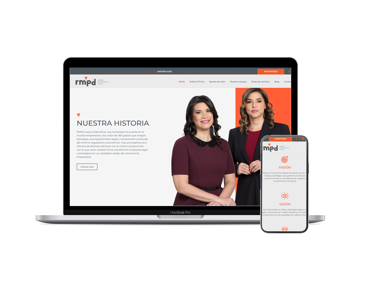 Sitio Web + Panel Administrativo