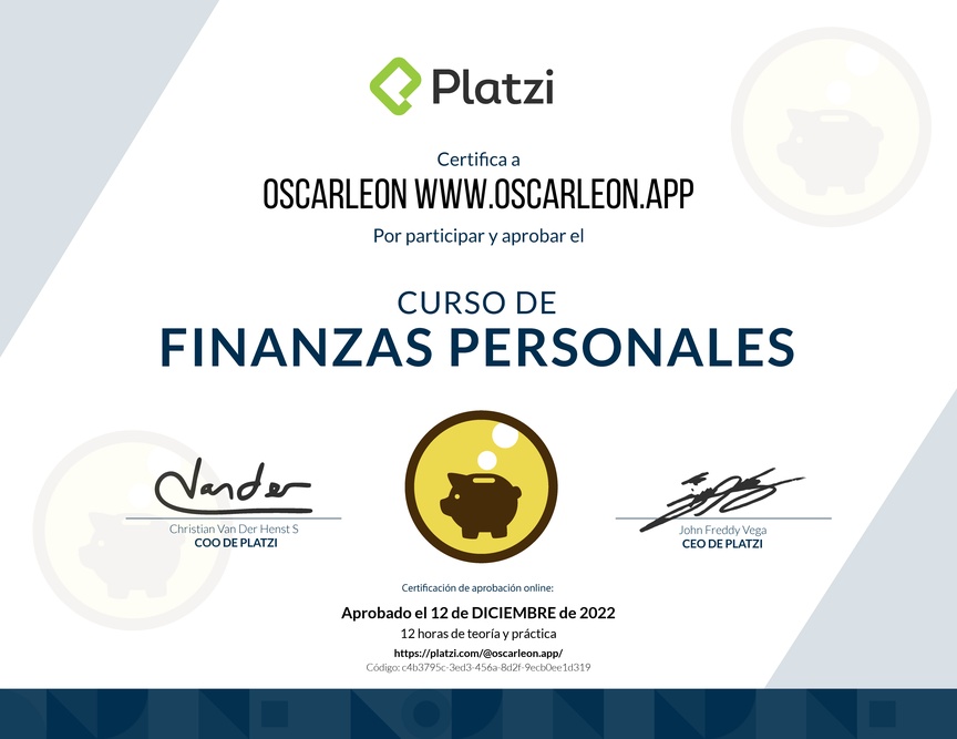 Educación Financiera y Finanzas Personales