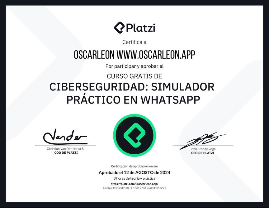 Ciberseguridad: Simulador Práctico en WhatsApp