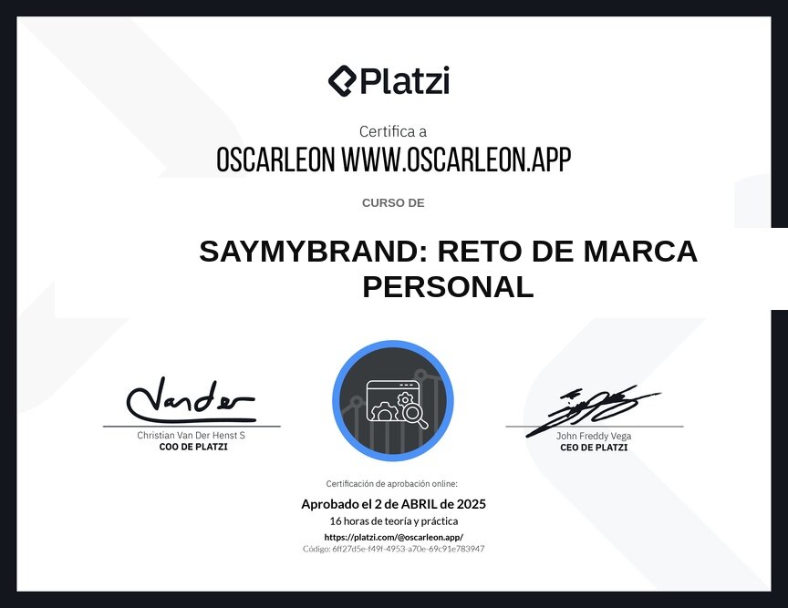 SayMyBrand: Reto de Marca Personal