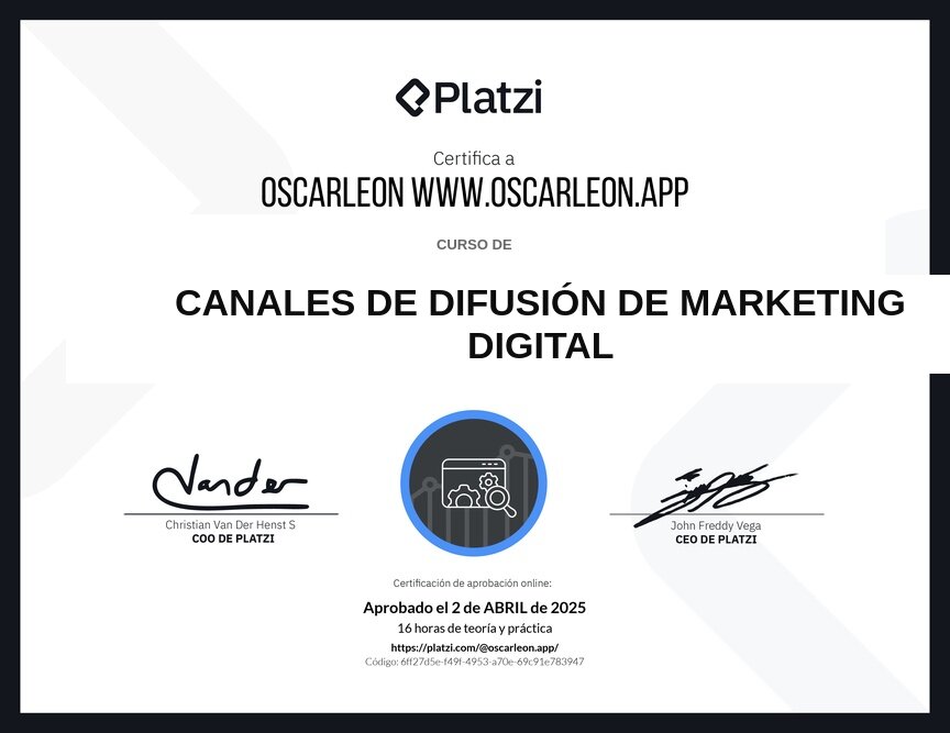 Canales de Difusión de Marketing Digital