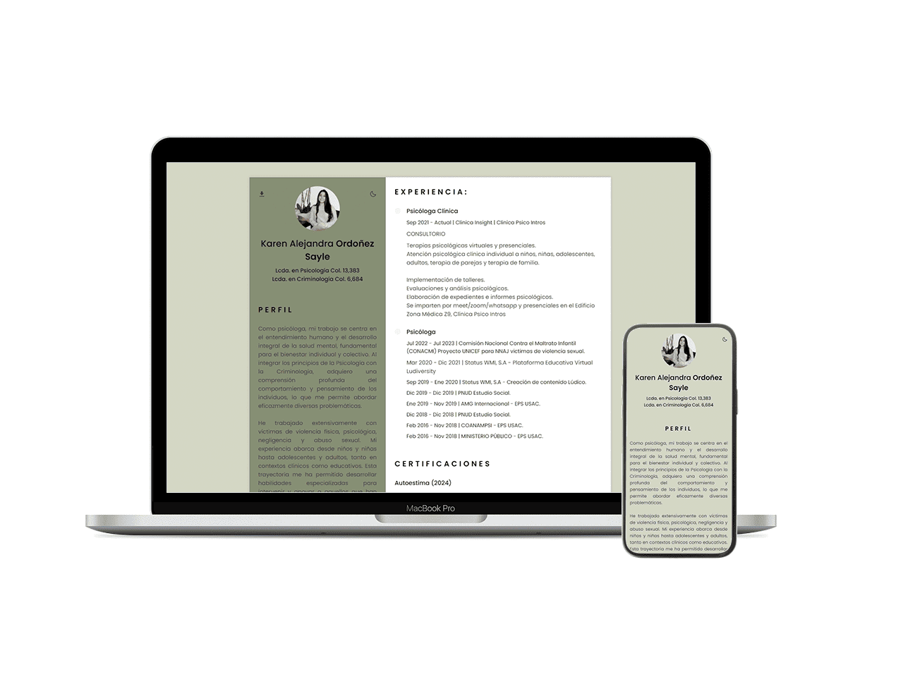 CV Web Profesional